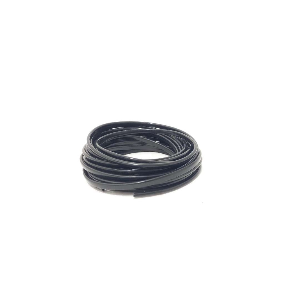 BORRACHA PARA ACABAMENTO DEBRUM PERFIL "U" LANTERNA PLACA LANTERNA TRASEIRA MULTI USO 8MM 1 METRO PRETO BRILHANTE