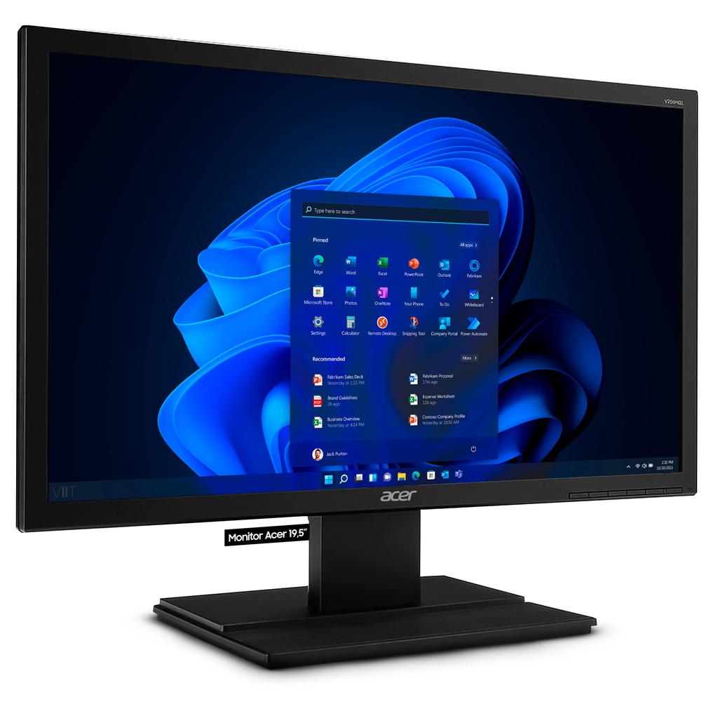 Monitor 19,5 Polegadas HD+ LED Hdmi e Vga Acer V6 75hz Bivolt Widescreen - V206HQL UM.IV6AA.A11