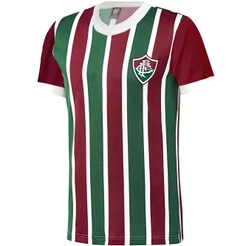 Camisa Fluminense Retrô Algodão Rubor Masculina Oficial