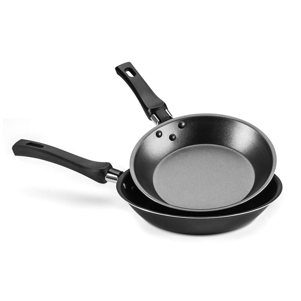 Kit Frigideira Francesa, Antiaderente, não gruda, aquece por igual N18 e N20 Grafite Conjunto MTA - 920 em Oferta na Shopee