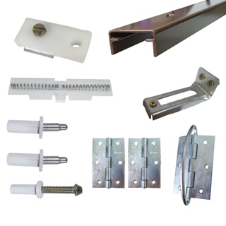 Kit Ferragens p/ Porta Camarão Com Dobradiça - 60 cm Bronze - Alfer em Oferta na Shopee