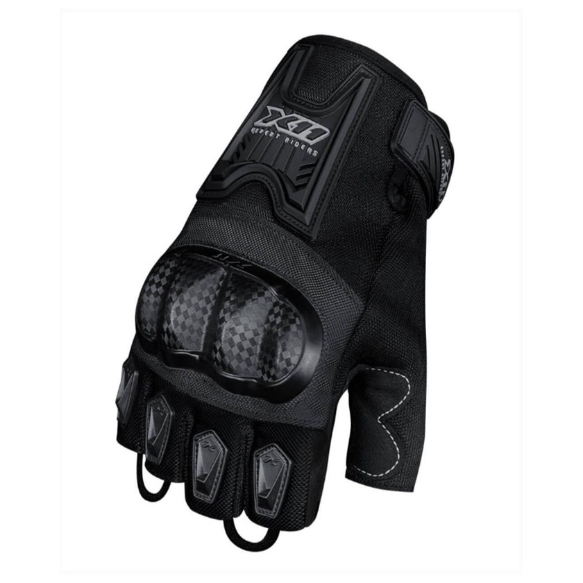 Luva X11 Meio Dedo Blackout Feminina Preta Com Protecao em Oferta na Shopee