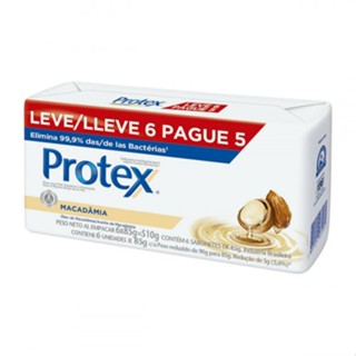Sabonete em Barra Corporal Protex Macadâmia 85g Leve 6 e Pague 5