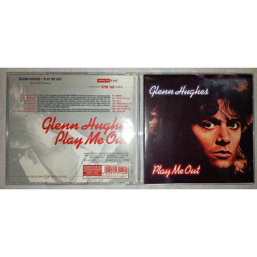 Cd Usado Glenn Hughes Play Me Out Imp Muito Bom CDU10032