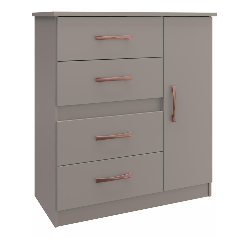 Cômoda 4 Gavetas 1 Porta Luíza Multimóveis VCR4157 em Oferta na Shopee