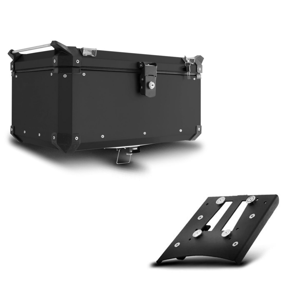 Baú+Base De Fixação Top Case 56 Litros Super Adventure Triumph Tiger 800 2014/20