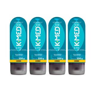 K-Med Lubrificante Íntimo Em Gel Ice 200g Com 4 Unidades