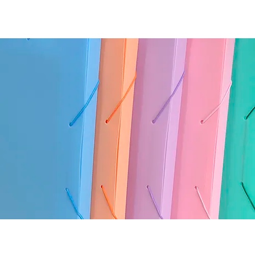 Kit De Pasta Com Aba E Elástico Tons Pasteis C/5uni Ref:1422 em Oferta na Shopee