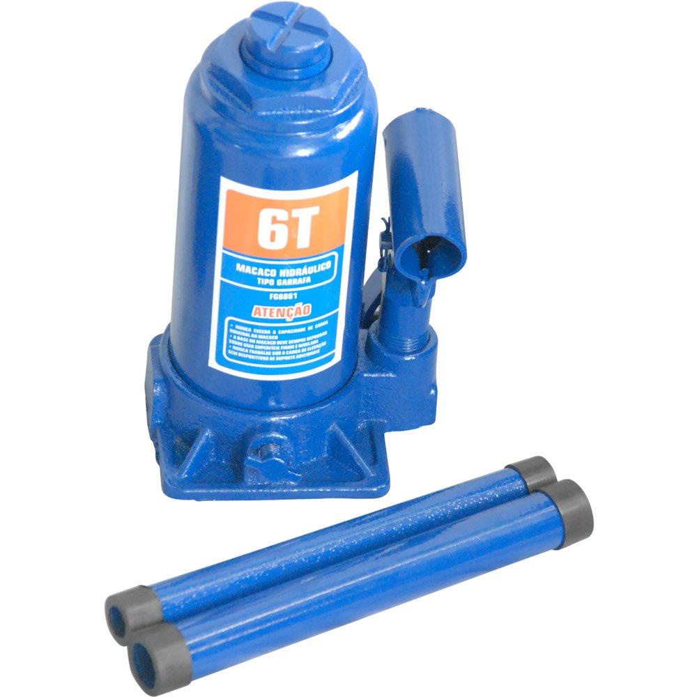 Macaco Hidráulico Tipo Garrafa Suporta 6 Toneladas Borracharia Mecânica Elevação Máxima 355mm FortG em Oferta na Shopee