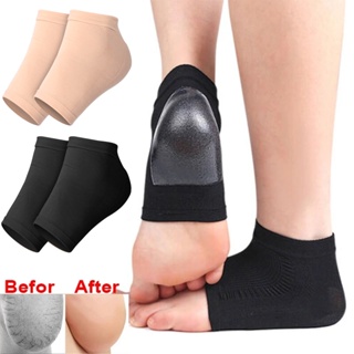 Meias De Borracha De Silicone Gel Anti-Rachaduras Calcanhar Elásticas Para Cuidados Com A Hidratação Proteção Dos Pés em Oferta na Shopee