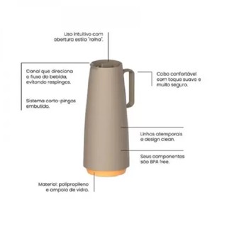 BULE TERMICO EXATA 1L BEGE 61636108