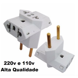 Adaptador Tomada Multiuso Plug Elétrico 10a / 20a bejamin Novo