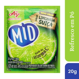 Refresco Em Pó MID® Sabor Limonada Suíça 20g