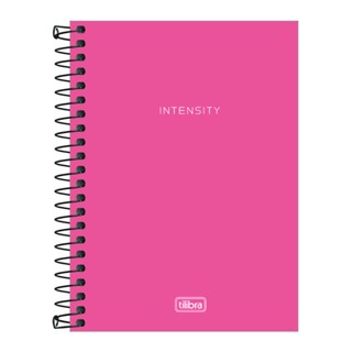 Caderneta capa plástica sem pauta 1/8 80 folhas Neon Pink Tilibra
