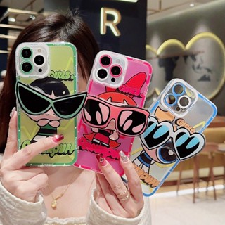 Com Bracket Powerpuff Girls Samsung Galaxy A24 A14 A32 A22 A04 A04s A03s A02s A02s A03 A72 A52 A50 A71 A51 A31 Bonito Desenho Animado Capa De Silicone TPU Macia À Prova De Choque