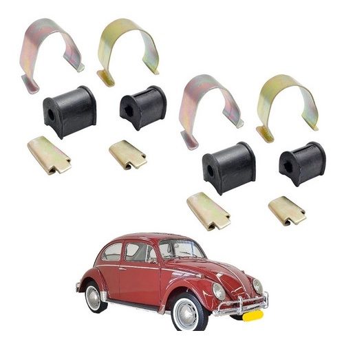 Kit Borracha Barra Estabilizador Dianteiro Fusca 1200 1300 em Oferta na Shopee
