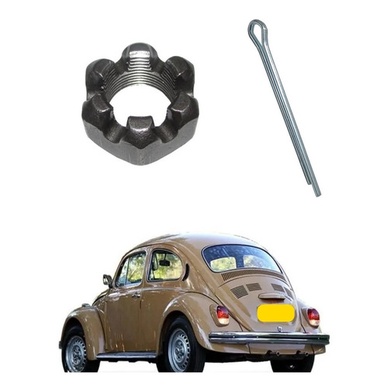 Porca S/ Aba Cubo Eixo Traseiro Fusca Brasilia Variant em Oferta na Shopee