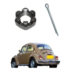 Porca S/ Aba Cubo Eixo Traseiro Roda Fusca Brasilia Variant
