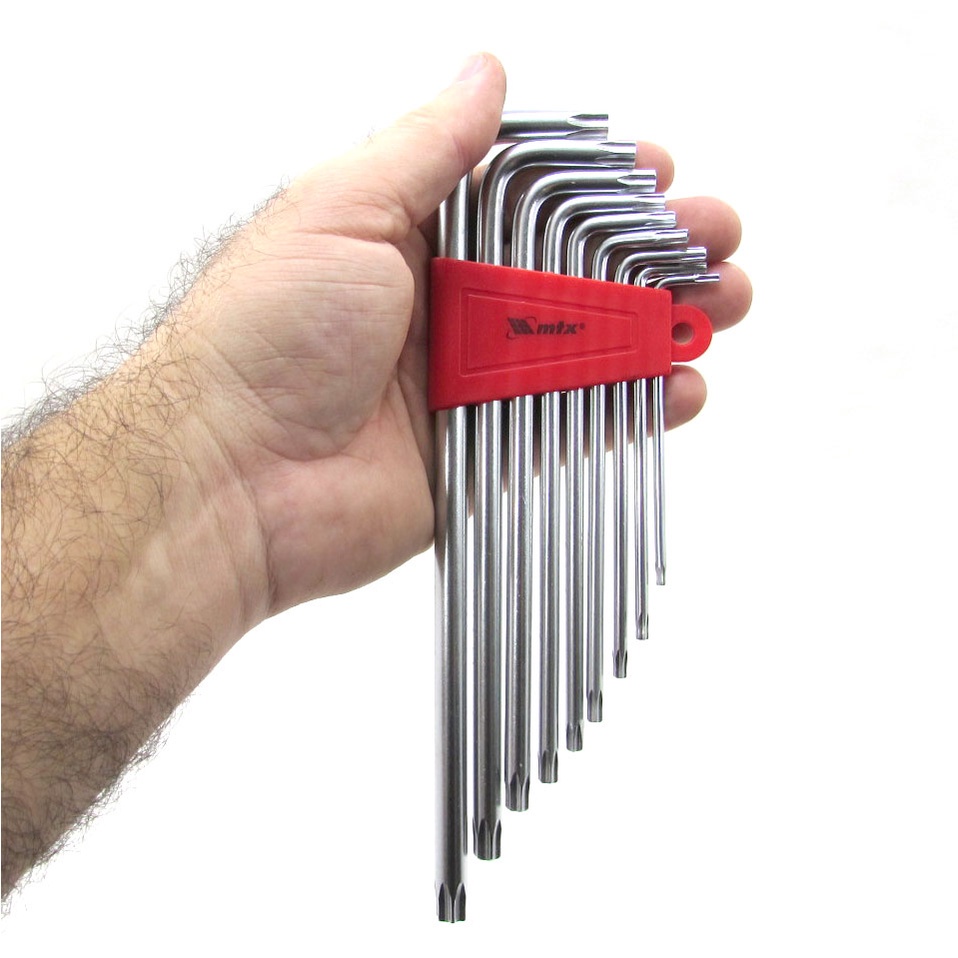 Detalhes do Jogo Chave Torx Extra Longa / Longa / Curta C/ Furo Aço Cromo Vanádio