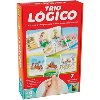 Jogo Educativo Infantil Trio Lógico 04419 - Grow em Oferta na Shopee