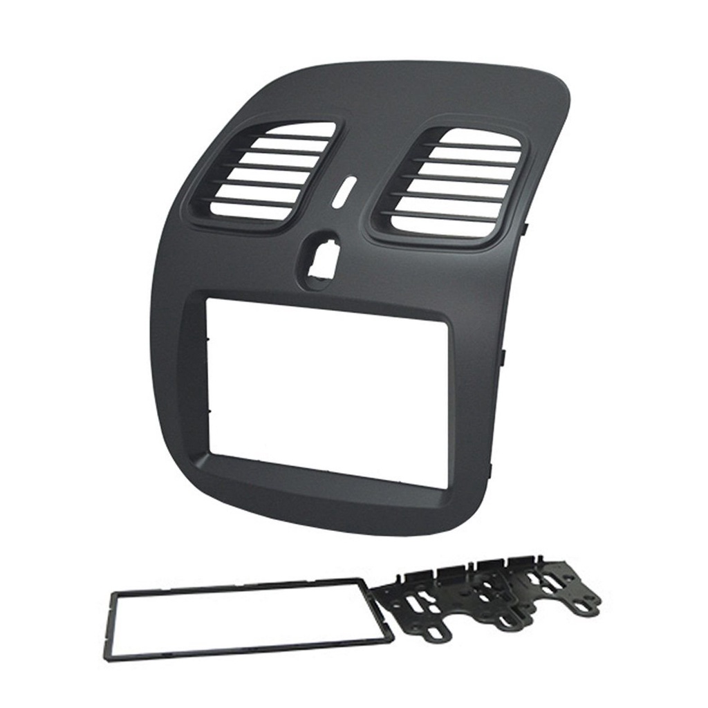 Moldura 2 Din Grand Siena 2012 à 2021, Sporting 2012 à 2017 - Preta - Fiamon em Oferta na Shopee