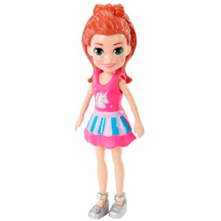 Polly Pocket Básica Lila Vestido Unicórnio Happy Hour - Mattel