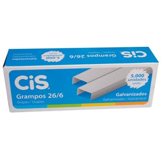 Grampo galvanizado 26/6 com 5000 unidades Cis
