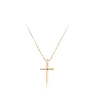 Colar Feminino Amoeto Pingente De Cruz Banhado Ouro 18k