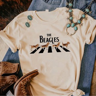Beagle Tee Mulheres designer streetwear harajuku Camiseta Menina Quadrinhos y2k Roupas Engraçadas