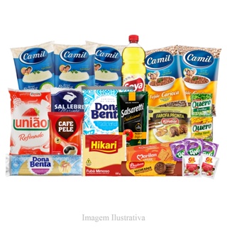 Cesta Básica Grande Completa Premium - 23 Itens em Oferta na Shopee
