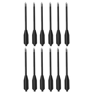 Kit 12 Setas Polímero pretas MK-PL65 Mankung 6,5 Polegadas em Oferta na Shopee