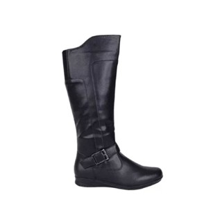 Bota Feminina Rasteira Mooncity City Lady Detalhe em fivela