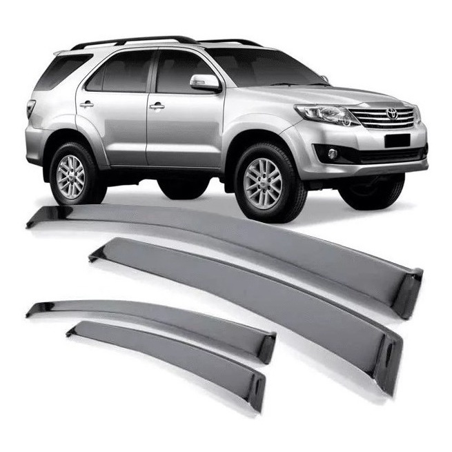 Calha De Chuva Defletor Chuva Hilux Sw4 2005 A 2015 4 Portas Fume Tiger TY3660