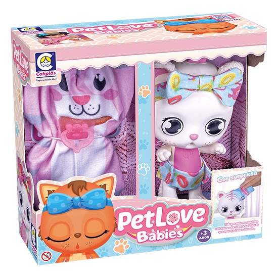 Boneca Pet Love Babies Tigre Cor Surpresa em Oferta na Shopee