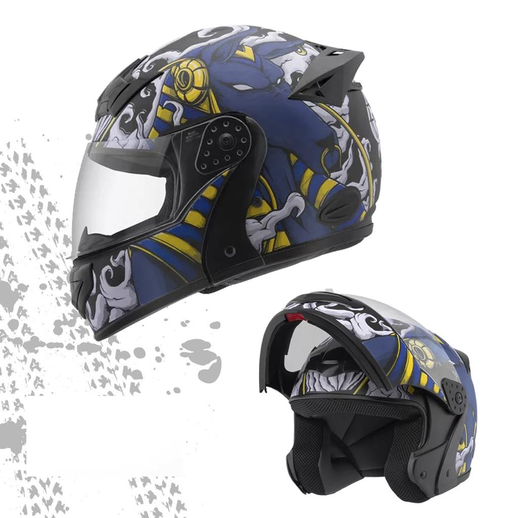 Capacete Robocop Escamoteavel Fechado Mixs Gladiator Anubis Pro Tork Envio Imediato Lancamento Unissex