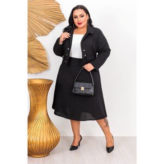 Conjunto Feminino Elegante PlusSize Moda Evangelica Martinez