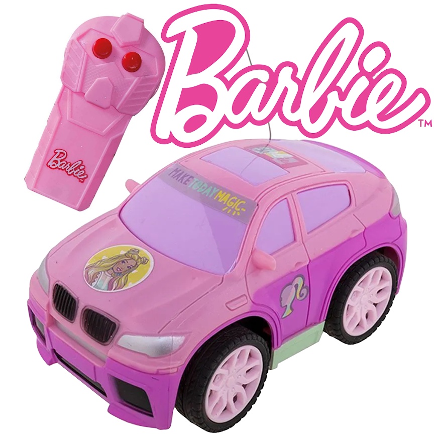 Carrinho de Controle Remoto 7 Funções Barbie Fabulous Car Candide | Brinquedo Barbie Candide