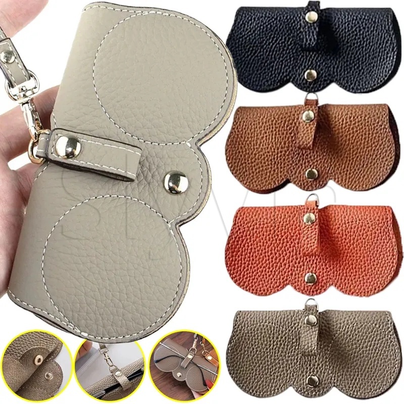 Estojo Protetor De Óculos Anti-Pressão Bolsa Portátil Criativa Para De Sol Organizador De Clipes Com Alça O Pulso Couro Unisex PU Macio em Oferta na Shopee