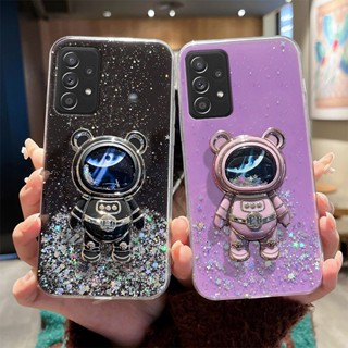 Para Samsung A81 M60S note10lite A91 S10 Lite 2020 M80S A01 A21 A31 M31 A41 A21S A51-5G J2prime Astronauta Areia Movediça Capa Estrelada