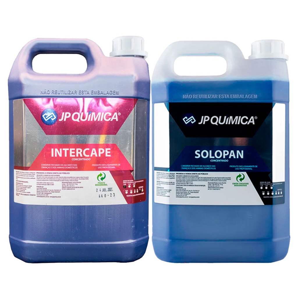 Kit de Lavagem Rotativo Intercape + Solupan CM2 JP Química para LAVA-CAR e ESTÉTICA AUTOMOTIVA