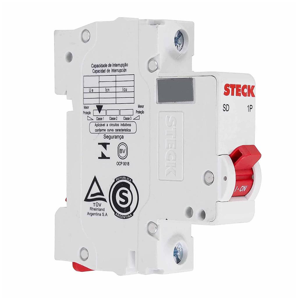 Disjuntor Mini Din Unipolar Curva B 16A 3Ka 230/400V - Steck em Oferta na Shopee