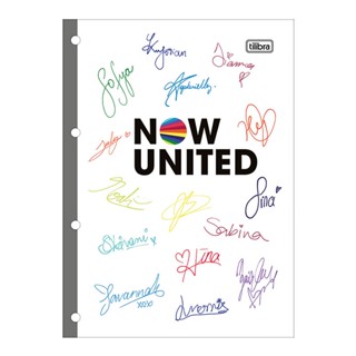 Bloco para fichário universitário Now United 4 furos 80 fls Tilibra