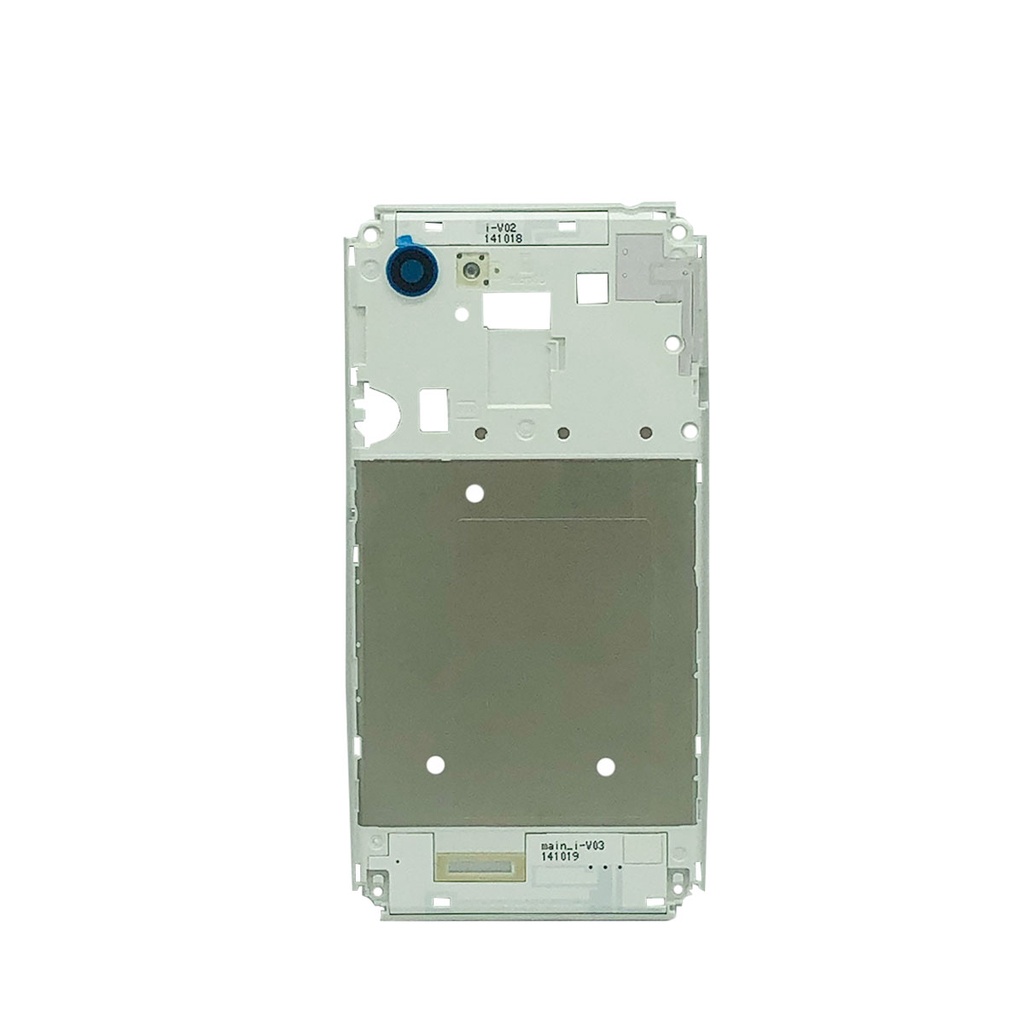Carcaça Chassi Central Aro Lateral Xperia E3 Branco - C/ Botão e Lente