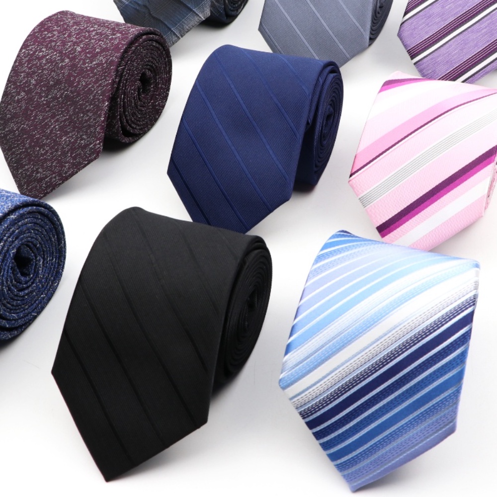ZONFAZ Gravata Masculina Clássica Listrada De 8 Cm , Moda Jacquard , Negócios , Casamento , Noivo , Acessórios De Uso Di