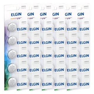 30 Baterias Pilha CR2032 3V Elgin Moeda 6 Cartelas