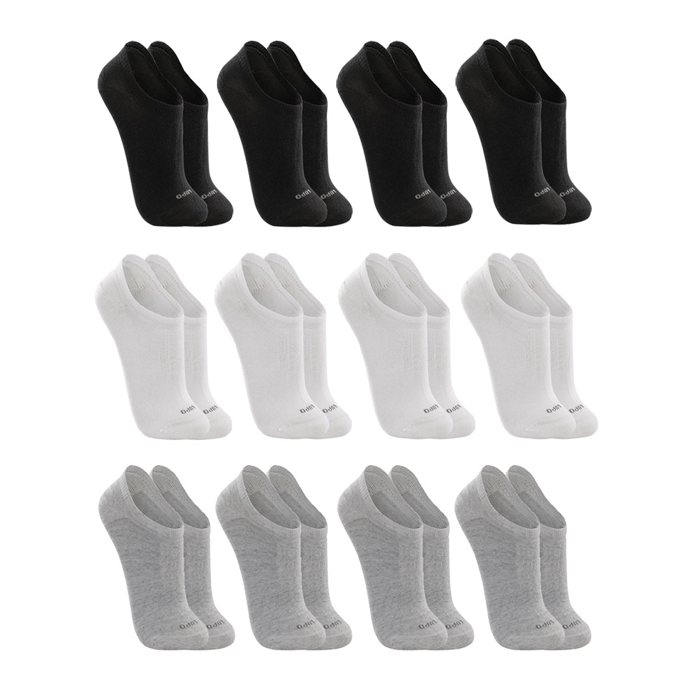 Kit C/12 Pares de Meias Cano Invisível Algodão 3270 Sortido - Men Clothes