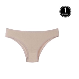 Calcinha de Algodão Bege Comfort Cotton Feminina A10