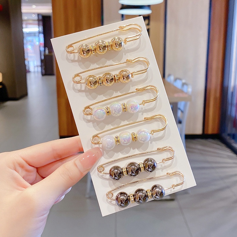 Conjunto De Broche Pérola Com Alfinete De Aperto De Cintura Para Roupas Femininas De Lapela Bijuteria Acessórios De Costura Decoração De em Oferta na Shopee