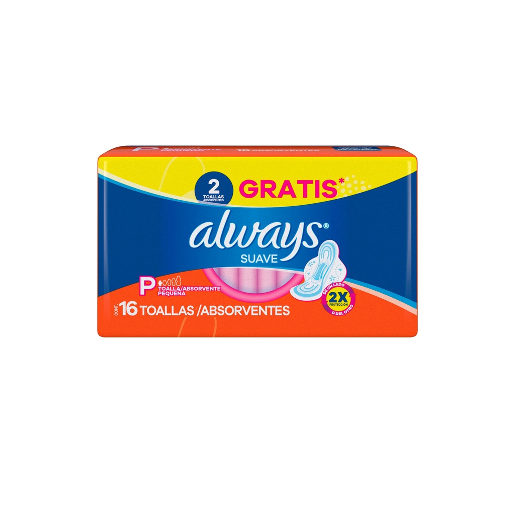 Absorvente Always Super Proteção Suave com abas 16 Unidades em Oferta na Shopee