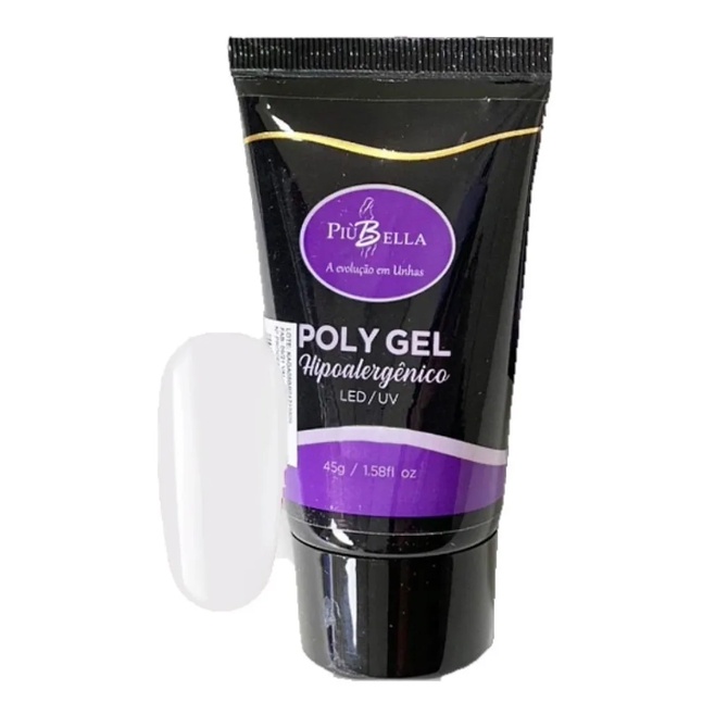 Polygel Hipoalergênico Led/UV 45g - Più Bella